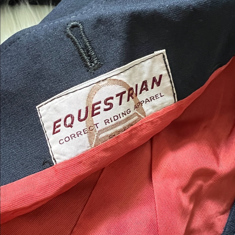Navy Equestrian Riding Jacket - Picture 7 of 8